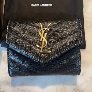 YSL tri-fold wallet